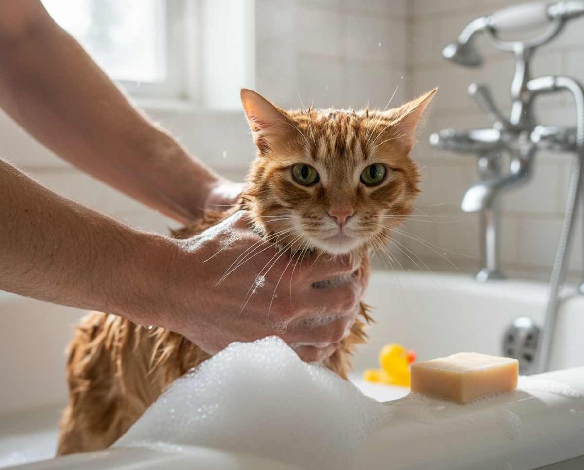 Faut-il laver son chat d’appartement