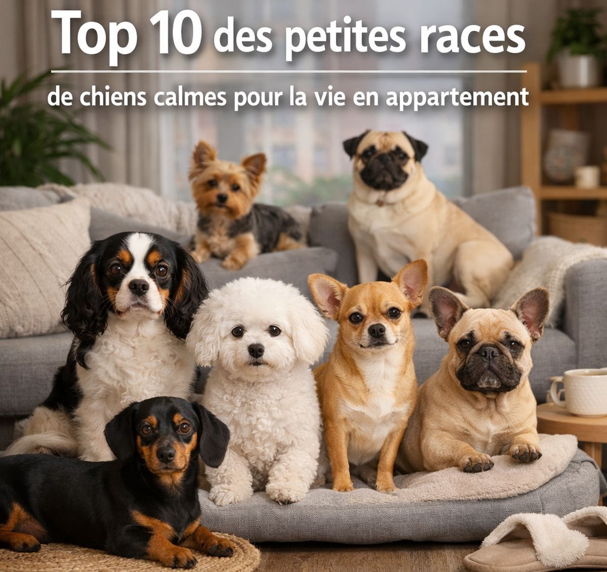 Top 10 des petites races de chiens calmes pour la vie en appartement