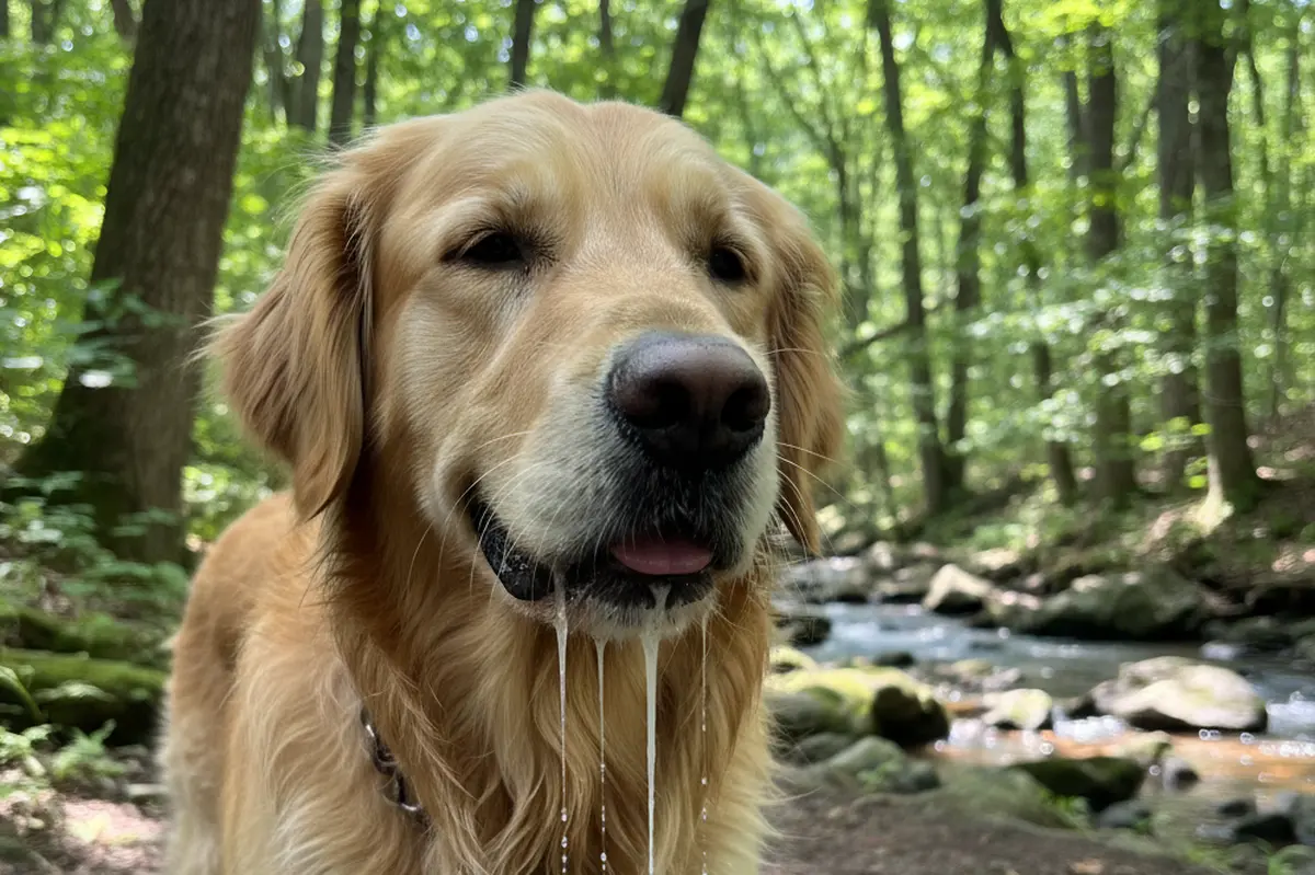 Pourquoi mon chien bave beaucoup d'un coup